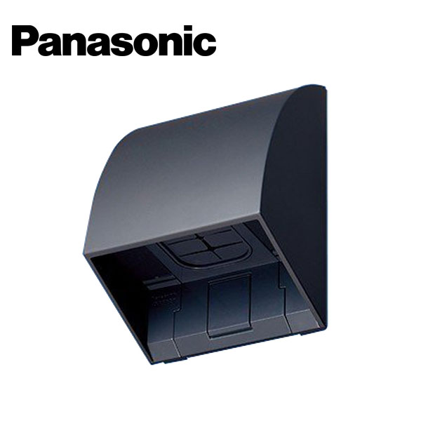 コンセント・スイッチ用プレート・カバー Panasonic/パナソニック WP9631B スマート防雨入線カバー 露出/埋込両用 ブラック