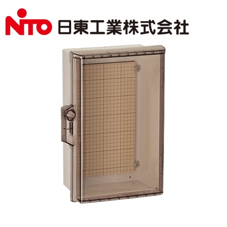 な行 日東工業 P16-254CA P形 プラボックス 透明扉【取寄商品】