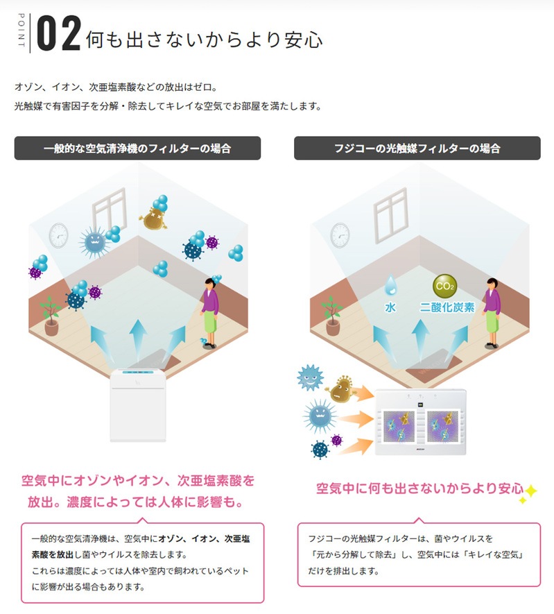 マスクフジコー MC-T101 MaSSC CLEAN 床置きモデル 28畳用 空気清浄機 光触媒 除菌 消臭 お手入れ簡単