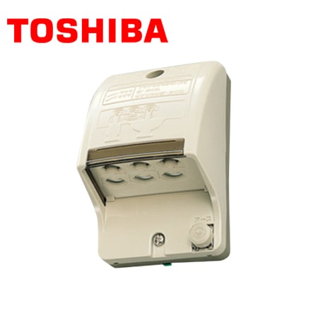接地(アース)コンセント TOSHIBA/東芝ライテック DC1093N(C) アースターミナル付防水ダブルコンセント(3個用) ベージュ【取寄商品】