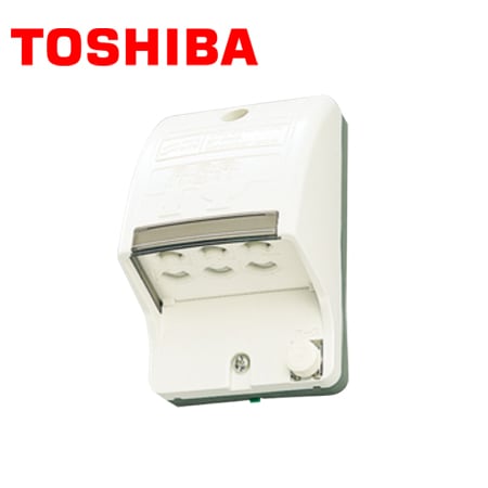接地(アース)コンセント TOSHIBA/東芝ライテック DC1093N(W) アースターミナル付防水ダブルコンセント(3個用) ホワイト【取寄商品】