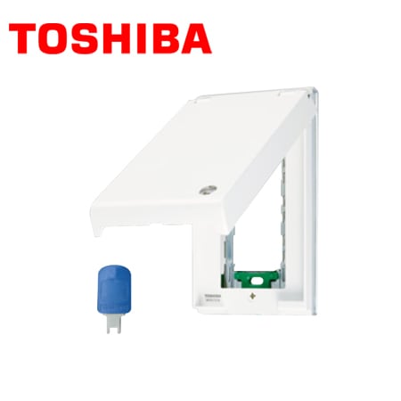 コンセント・スイッチ TOSHIBA/東芝ライテック WDG7216(WW) 屋外用 キー付ロック付防滴プレート(スイッチ1連用) ホワイト【取寄商品】