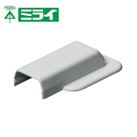 未来工業 MLEW-0G プラモール（エンド・フランジ付） グレー 10個入【取寄商品】