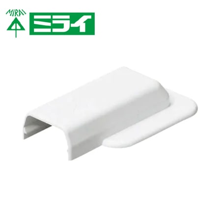 モール 未来工業 MLEW-1W プラモール（エンド・フランジ付） カベ白 10個入【取寄商品】