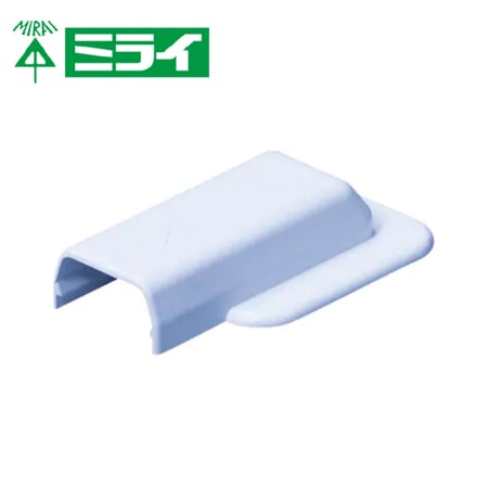 未来工業 MLEW-2L プラモール（エンド・フランジ付） ライトブルー 10個入【取寄商品】