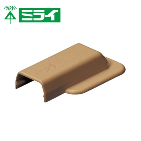 未来工業 MLEW-3B プラモール（エンド・フランジ付） 茶 10個入【取寄商品】
