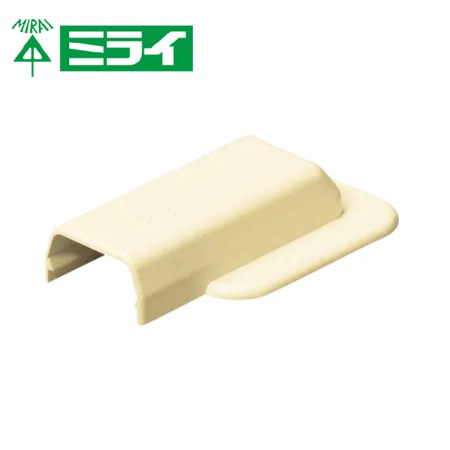未来工業 MLEW-3C プラモール（エンド・フランジ付） クリーム 10個入【取寄商品】