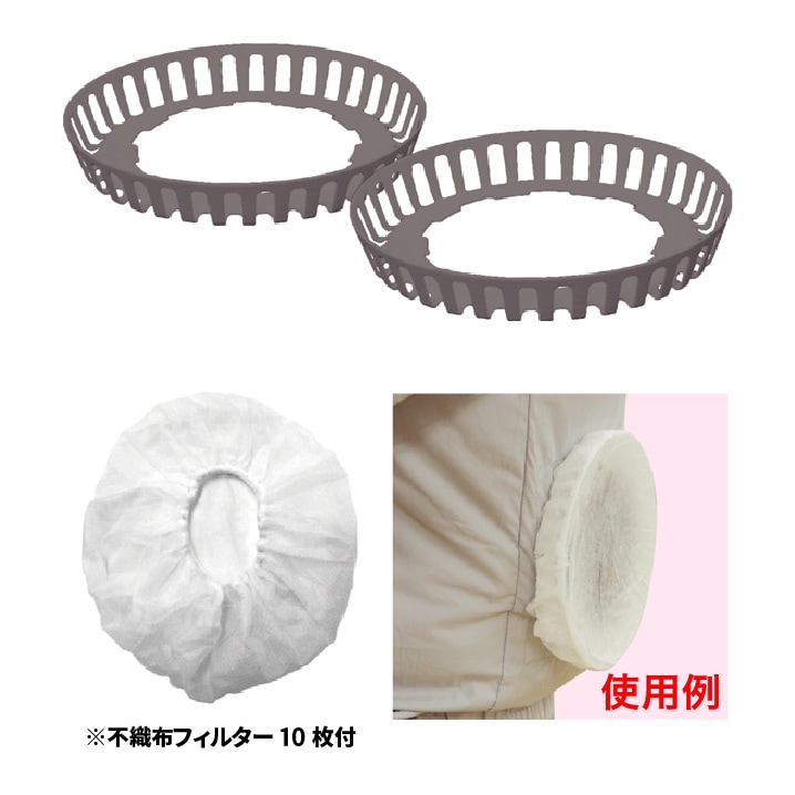 昭和商会 N18-63 快適ウェア スリムフィルターセット(不織布フィルター10枚付) 【取寄商品】 