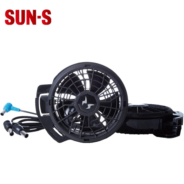 サンエス/SUN-S SUN-S/サンエス RD9320PH 24V 仕様ハイパワーフラットファン ・ハイパーファン 2個  ・ファンケーブル 1個 ・RD9390PJ (2023年新型バッテリー)対応 【取寄商品】