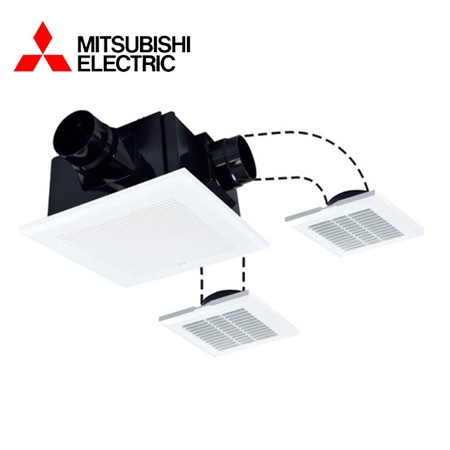 MITSUBISHI/三菱電機 VD-18ZFLC14-CS 天井埋込形換気扇 2～3部屋用低騒音形【取寄商品】