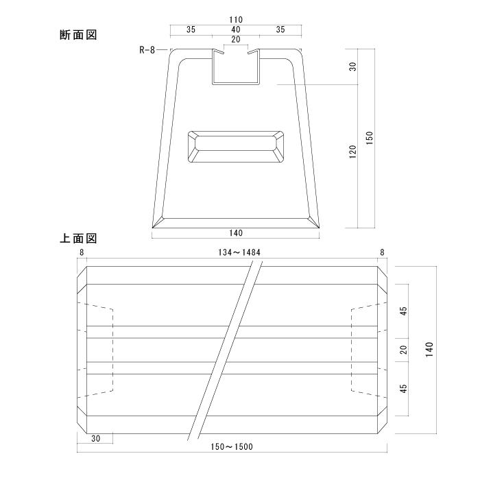 東洋ベース DS200-150 電気配管支持用ブロック ダクターベース(溶融亜鉛メッキ鋼板) 長さ200mm 高さ150mm【取寄商品】