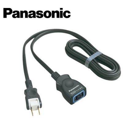 OAタップ・タップ Panasonic/パナソニック WHA4911BP 1個口 スナップキャップ付 1m ブラック パッケージ品 延長コードX【取寄商品】