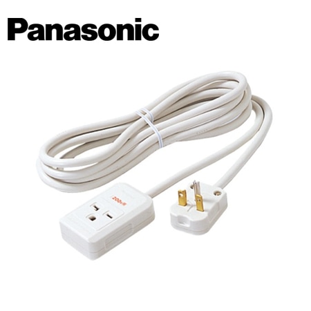 コンセント・スイッチ Panasonic/パナソニック WH4931WP 接地15A・20A兼用 200V器具用 3m ミルキー 延長コード【取寄商品】