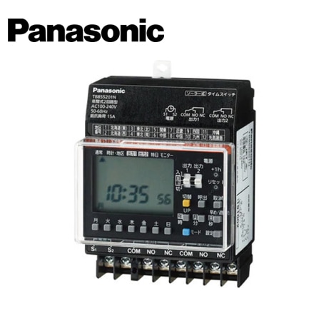 タイムスイッチ Panasonic/パナソニック TB855201N 協約型ソーラータイムスイッチ(年間式・2回路型)【取寄商品】