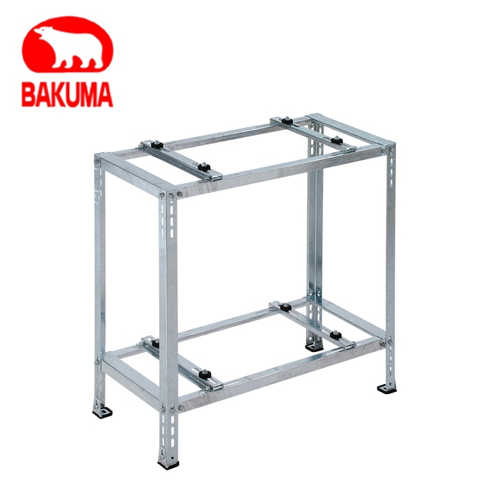 室外機用架台 バクマ工業 B-HWM-L4 エアコン室外ユニット用据付架台 平地・二段置用 溶融亜鉛メッキ仕上げ 【取寄商品】