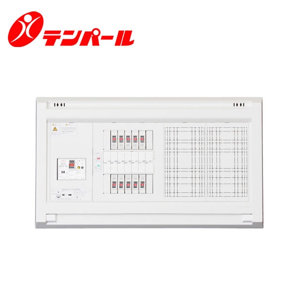 テンパール YAG36222D 分電盤 リミッタースペースなし 扉付 大型付属機器取付スペース付 22+2 60A【取寄商品】