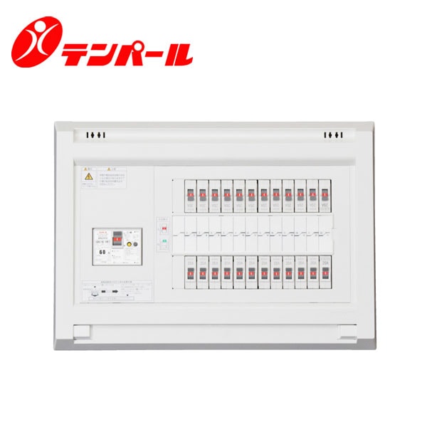 テンパール YAG3624 分電盤 パールテクト リミッタースペースなし 扉なし 露出・半埋込形兼用 24+0 60A【取寄商品】