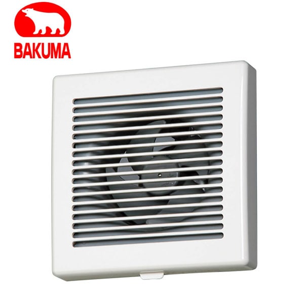 バクマ工業 KP-08 排気ファン 強制排気用 格子形(風量形) パイプ用ファン【取寄商品】