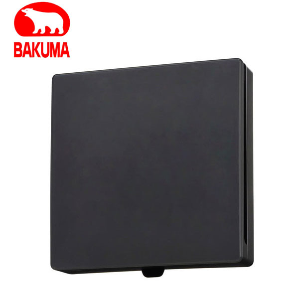 バクマ工業 KPI-08-BK 排気ファン 強制排気用 インテリアパネル形 ブラック パイプ用ファン【取寄商品】
