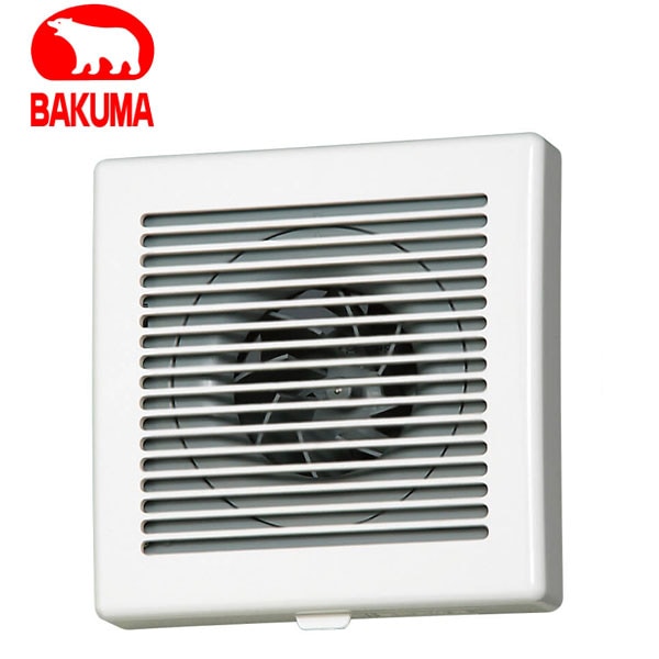 バクマ工業 KPT-08 排気ファン 強制排気用 格子形(圧力形) パイプ用ファン【取寄商品】