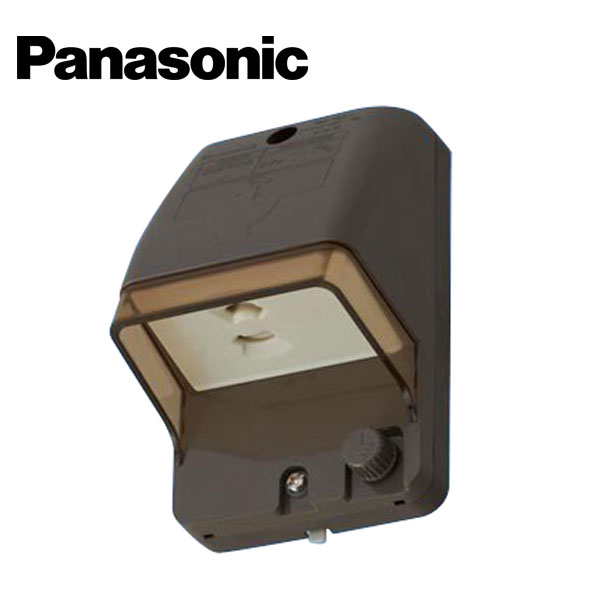 Panasonic/パナソニック WK21119A アースターミナル付フル防水コンセント 1コ用 露出・埋込両用 ブラウン【取寄商品】