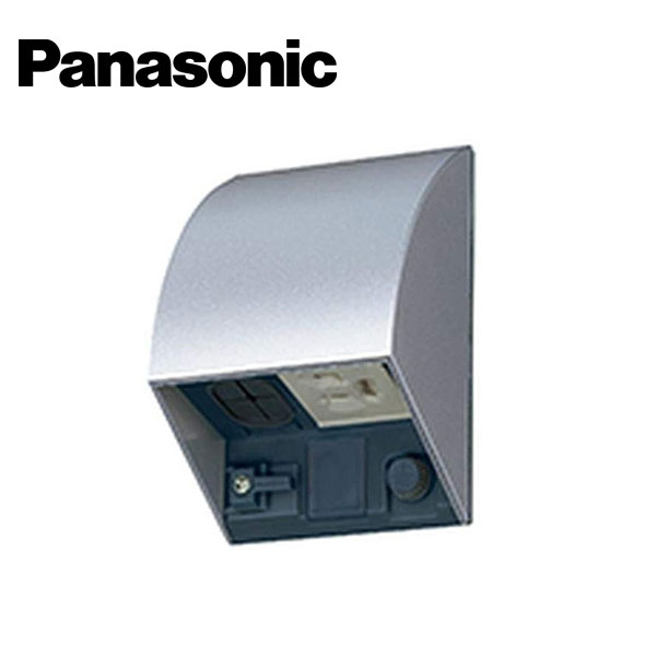 Panasonic/パナソニック WK4604S スマート接地防水コンセント 入線機能付 露出/埋込両用 ホワイトシルバー【取寄商品】