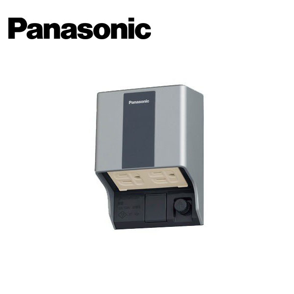 Panasonic/パナソニック WK4632S スマート接地防水ダブルコンセント 露出/埋込両用 ホワイトシルバー【取寄商品】