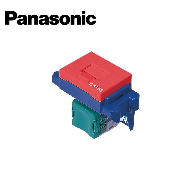 Panasonic/パナソニック NR3160R ぐっとすシリーズ 情報モジュラジャック CAT5E 埋込型 レッド【取寄商品】