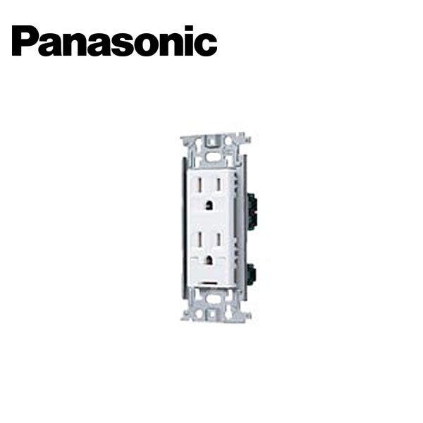 Panasonic/パナソニック WN11329SW フルカラー埋込アースターミナル付接地ダブルコンセント ホワイト【取寄商品】