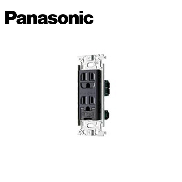 接地(アース)コンセント Panasonic/パナソニック WN1132HK フルカラー埋込アースターミナル付接地ダブルコンセント グレー【取寄商品】