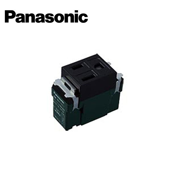 Panasonic/パナソニック WN11511B フルカラー埋込扉付接地コンセント ブラック【取寄商品】