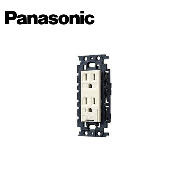 Panasonic/パナソニック WN11524K フルカラー埋込絶縁扉付アースターミナル付接地ダブルコンセント【取寄商品】