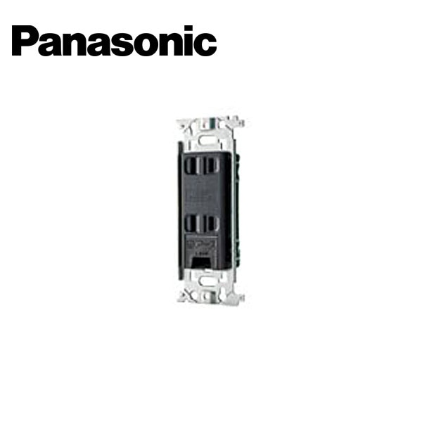 Panasonic/パナソニック WN1532H 埋込アースターミナル付ダブルコンセント フラット型 グレー【取寄商品】