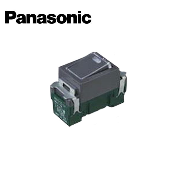 Panasonic/パナソニック WN5051H フルカラー埋込ほたるスイッチB 片切 ネーム付 グレー 100V用【取寄商品】