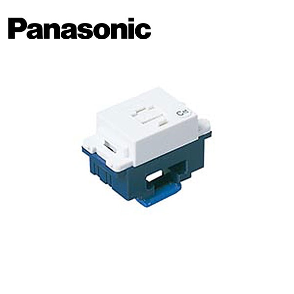 Panasonic/パナソニック WN4623CWK アドバンスシリーズ 埋込C付テレホンモジュラジャック 6極2心 フル端子 セラミックホワイト【取寄商品】