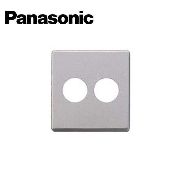 Panasonic/パナソニック WN6523K フルコート加工 フルカラー 新金属埋込コンセントプレート 2型 2連【取寄商品】