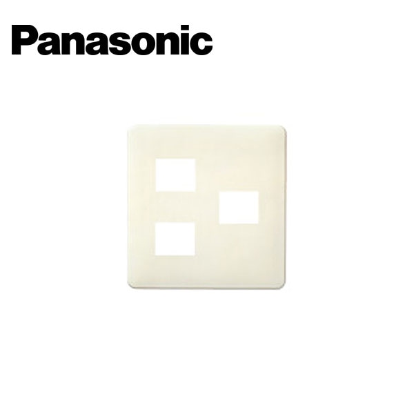 Panasonic/パナソニック WN6873WK フルカラーワンタッチモダンプレート 3コ用(2コ+1コ用) ミルキーホワイト【取寄商品】