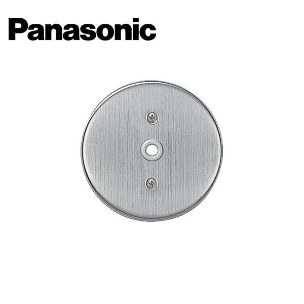 Panasonic/パナソニック WN7680K フルカラーステンレス丸型電話線プレート 取付枠付【取寄商品】