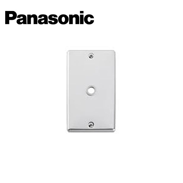 Panasonic/パナソニック WN7681K フルカラーステンレス電話線プレート 取付枠付【取寄商品】