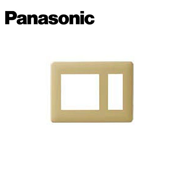 Panasonic/パナソニック WN8403Y フルカラー2連接穴+3コ用モダンプレート ダークベージュ【取寄商品】