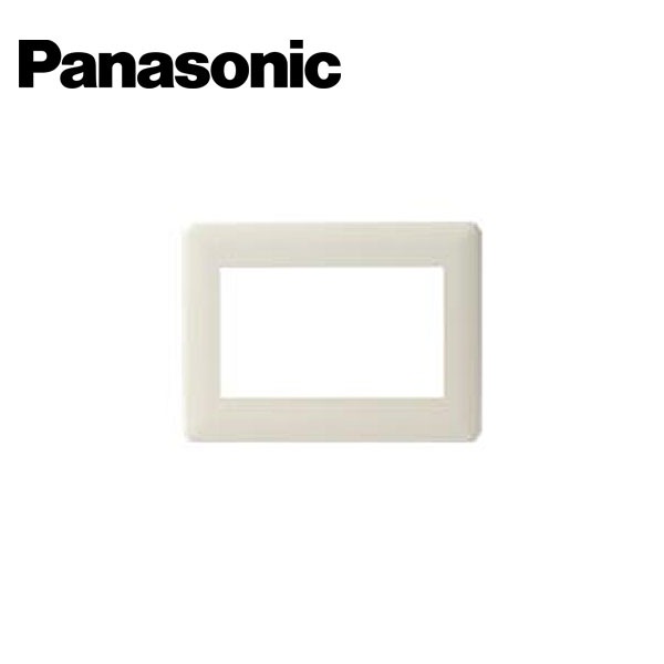 コンセント・スイッチ用プレート・カバー Panasonic/パナソニック WN8603W フルカラー3連接穴モダンプレート ミルキーホワイト【取寄商品】