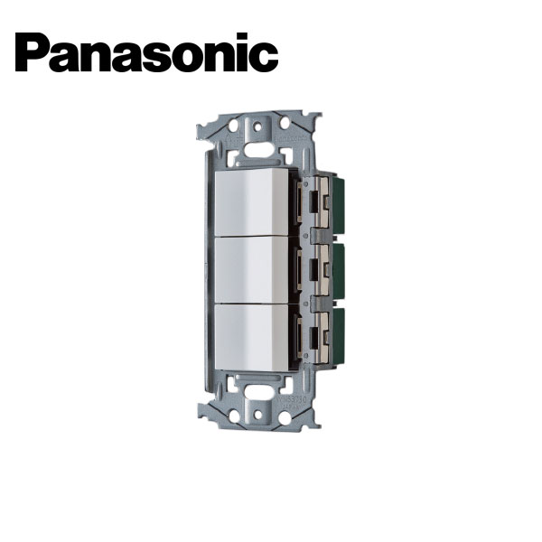 Panasonic/パナソニック WNSS50222W SO-STYLE 埋込スイッチセット スイッチC×3マットホワイト【取寄商品】