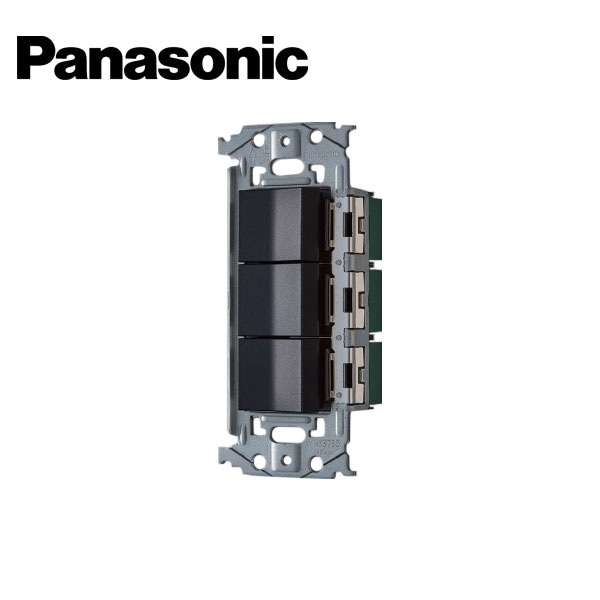 Panasonic/パナソニック WNSS50422B SO-STYLE 埋込スイッチセット E/C×2 マットブラック【取寄商品】