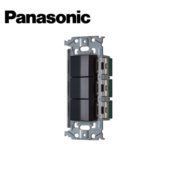 Panasonic/パナソニック WNSS50442B SO-STYLE 埋込スイッチセット E×2/C マットブラック【取寄商品】