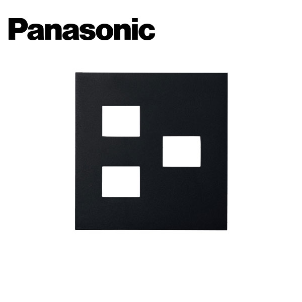 Panasonic/パナソニック WNS6073B SO-STYLE プレート3コ用(2コ+1コ用) マットブラック【取寄商品】