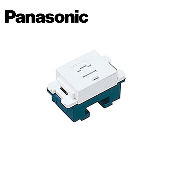 テレホン・LAN用 Panasonic/パナソニック WNT15669W 埋込テレホンモジュラジャック 6極6心 フル端子 ホワイト【取寄商品】