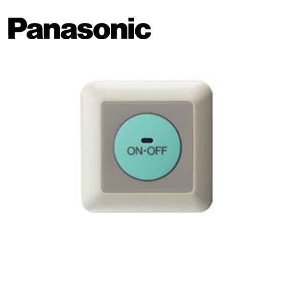 Panasonic/パナソニック WS6641 埋込ミニ押釦スイッチ ON保持形 パイロットランプ付 防沫形プレート/リード線付【取寄商品】