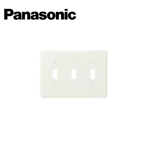 Panasonic/パナソニック WS9563SW クラシックシリーズ 埋込スイッチ新金属プレート 3連 ホワイト【取寄商品】
