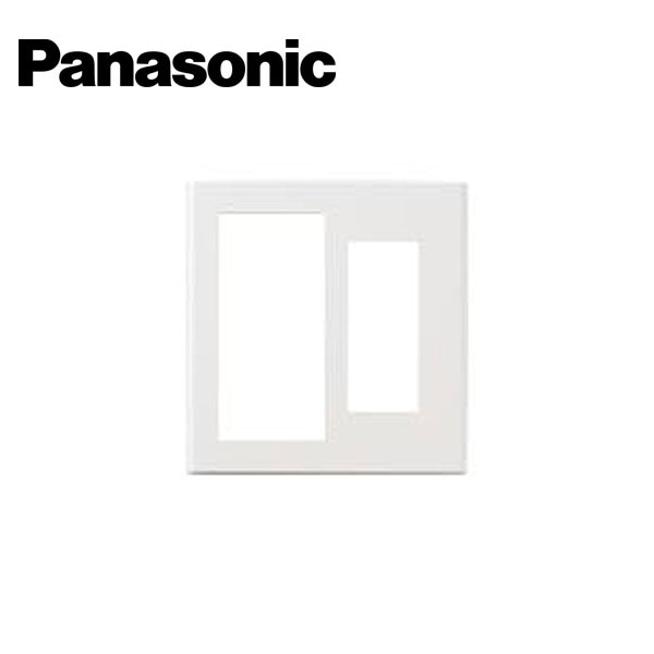 Panasonic/パナソニック WT8112W コスモシリーズワイド21 スイッチ+コンセント プレート 2連用 ホワイト【取寄商品】