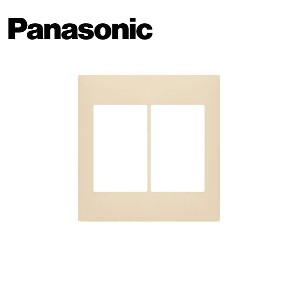 Panasonic/パナソニック WTA7102FK アドバンスシリーズ スイッチプレート 2連用 マットベージュ【取寄商品】